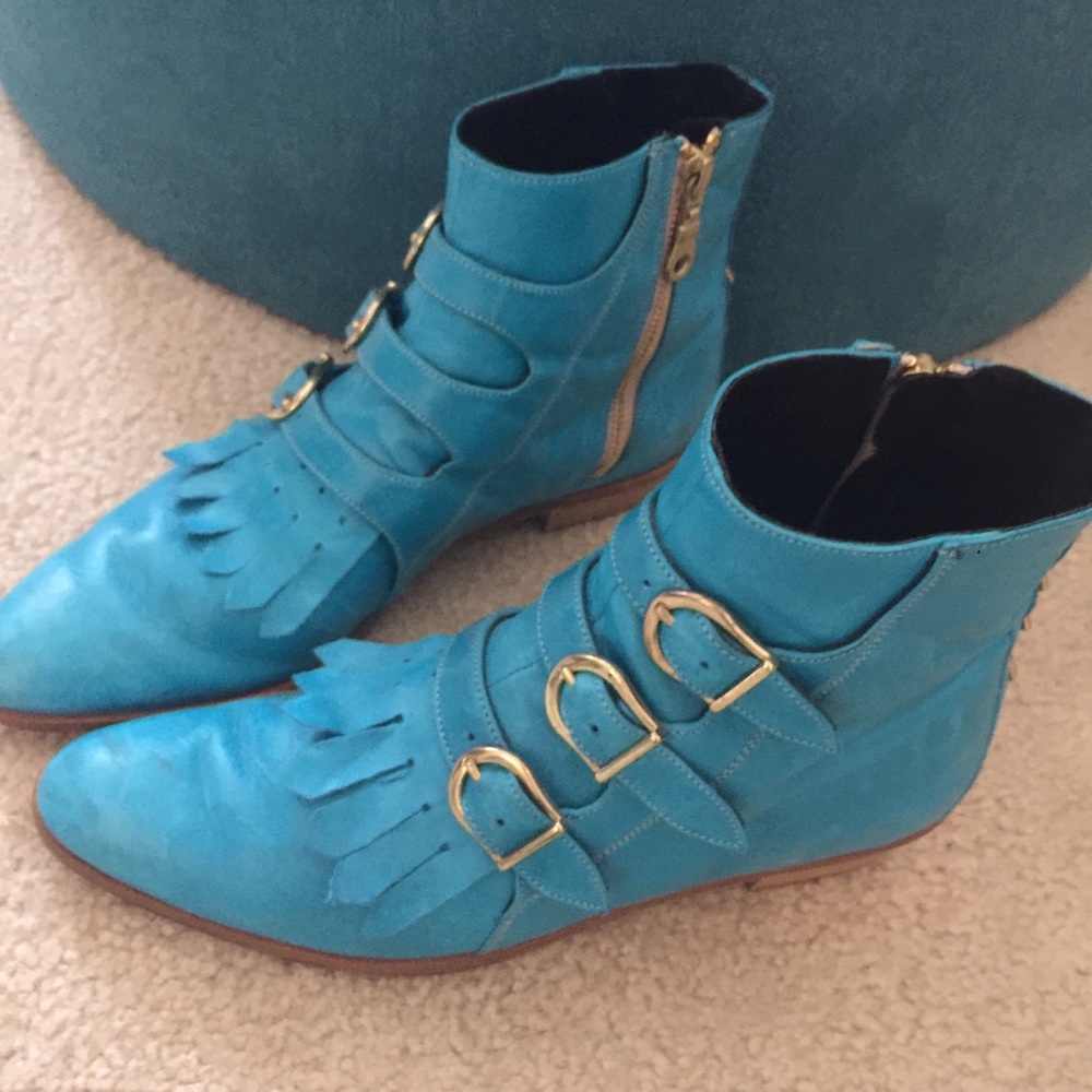RARE COLOR…Modern Vice Jett Boots rare limited edition turquoise - Picture 4 of 16